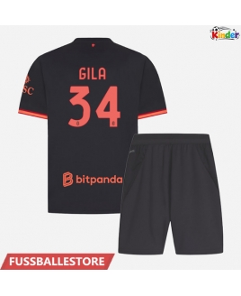 Günstige AC Milan Mario Gila #34 3rd trikot Kinder 2026-27 Kurzarm (+ Kurze Hosen)